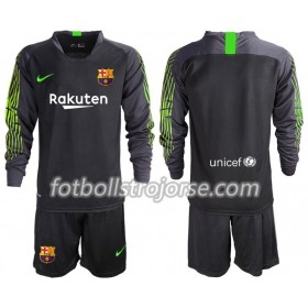 FC Barcelona Matchtröjor Målvakt Barn Borta Fotbollströja 2019-2020 Långärmad